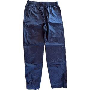 Columbia Men's Packable Rain Pants Black Elastic Waist Adjustable Cuffs M